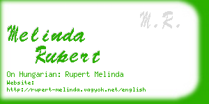 melinda rupert business card